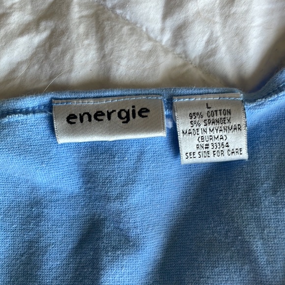 baby blue cross v-neck tank - Picture 2 of 3